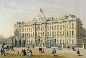 Buckinghamský palác, ryl Bachelier, hospoda. 1854 od Thomas Hosmer Shepherd