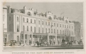 Budovy na východní straně Regent Street, Londýn od Thomas Hosmer Shepherd