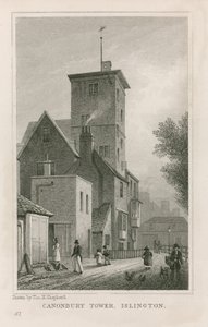 Dům a věž Canonbury od Thomas Hosmer Shepherd