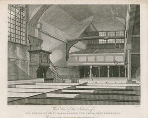 Kaple svatého Bartoloměje Velikého, West Smithfield od Thomas Hosmer Shepherd