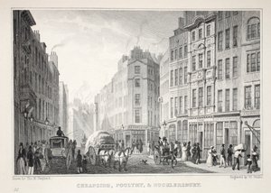 Cheapside, Poultry a Bucklersbury, z publikace "London and it