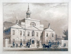 City of London ležící nemocnice, City Road, Finsbury, Londýn, c1827. od Thomas Hosmer Shepherd