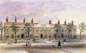 Almshouses v Frog Lane od Thomas Hosmer Shepherd