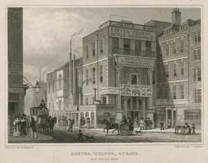 Exeter Change, The Strand, Londýn od Thomas Hosmer Shepherd