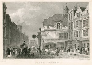 Fleet Street, Londýn od Thomas Hosmer Shepherd