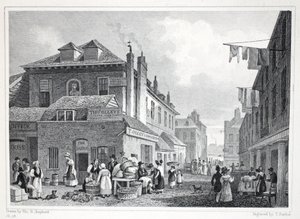 Hungerford Market, Strand, z hospody "London and it