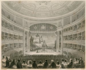 Vnitřní pohled na Drury Lane Theatre, Londýn od Thomas Hosmer Shepherd
