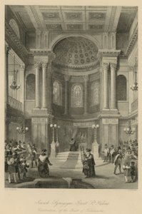 Židovská synagoga, Velká Svatá Helena; oslava svátku stánků od Thomas Hosmer Shepherd