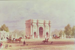 Mramorový oblouk, kolem roku 1851 od Thomas Hosmer Shepherd