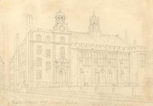Síň středního chrámu od Thomas Hosmer Shepherd