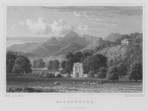 Ochtertyre, Perthshire (rytina) od Thomas Hosmer Shepherd