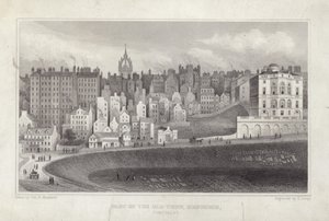 Část starého města Edinburghu od Thomas Hosmer Shepherd