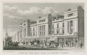 Část východní strany Regent Street v Londýně od Thomas Hosmer Shepherd