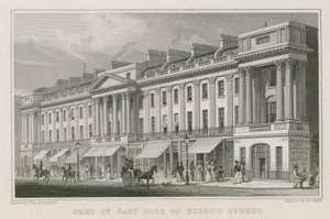 Část východní strany Regent Street v Londýně od Thomas Hosmer Shepherd