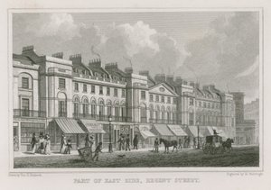 Část východní strany Regent Street v Londýně od Thomas Hosmer Shepherd