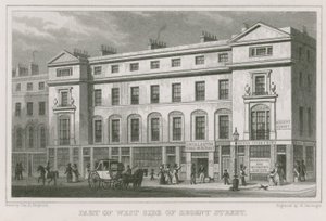 Část západní strany Regent Street v Londýně od Thomas Hosmer Shepherd