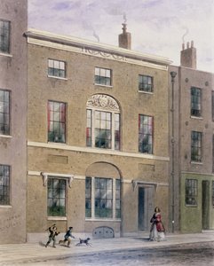 Plumbers Hall v Great Bush Lane, Cannon Street, 1851 od Thomas Hosmer Shepherd
