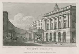 Kvadrant, Regent Street, Londýn od Thomas Hosmer Shepherd
