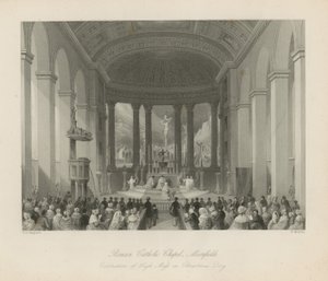 Římskokatolická církev v Moorfields od Thomas Hosmer Shepherd