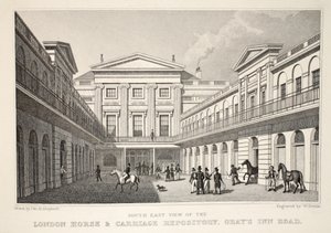 S.E. Pohled na London Horse and Carriage Repository, Gray