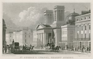 Kaple svatého Jiří, Regent Street, Londýn od Thomas Hosmer Shepherd
