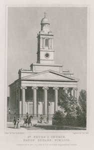 Kostel svatého Petra, Eaton Square, Pimlico od Thomas Hosmer Shepherd