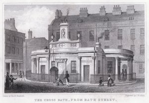 Křížová koupel, z Bath Street (rytina) od Thomas Hosmer Shepherd