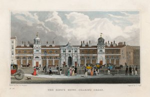 The Kings Mews, Charing Cross. Dočasný domov Zvěřince Edwarda Crosse od Thomas Hosmer Shepherd