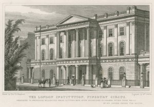 Londýnská instituce, Finsbury Circus od Thomas Hosmer Shepherd