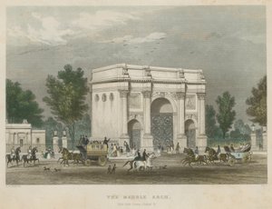 Mramorový oblouk, Hyde Park Corner, Londýn od Thomas Hosmer Shepherd