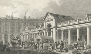 Společnost N.W. fasáda nového trhu Covent Garden, 1827-30 od Thomas Hosmer Shepherd
