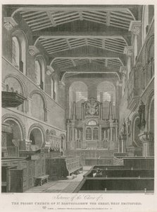 Převorský kostel svatého Bartoloměje Velikého, West Smithfield od Thomas Hosmer Shepherd