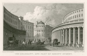 Kvadrant a část Regent Street v Londýně od Thomas Hosmer Shepherd