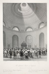 Rotunda v Bank of England, z hospody 