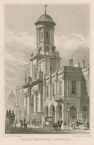 The Royal Exchange, Cornhill, Londýn od Thomas Hosmer Shepherd