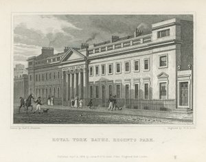 The Royal York Baths na York Terrace od Thomas Hosmer Shepherd
