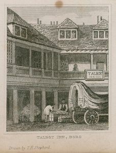 Hostinec The Tabard Inn, Southwark od Thomas Hosmer Shepherd