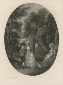 Procházka v Kew v Londýně od Thomas Hosmer Shepherd