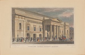 Divadlo Royal Covent Garden, c. 1830.