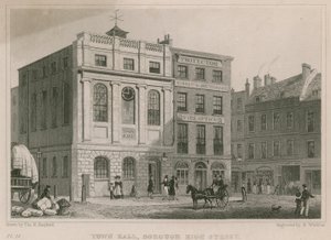 Radnice, Borough High Street, Southwark, Londýn od Thomas Hosmer Shepherd