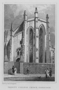 Trinity College Church, Edinburgh (rytina) od Thomas Hosmer Shepherd