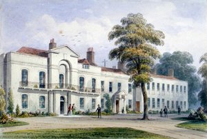 Pohled na Brompton Lodge, Kensington, Londýn, 1857 od Thomas Hosmer Shepherd