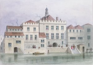 Pohled na Old Fishmongers Hall, 1650 od Thomas Hosmer Shepherd