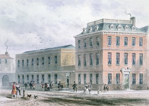 Pohled na Soho Square a Carlisle House od Thomas Hosmer Shepherd