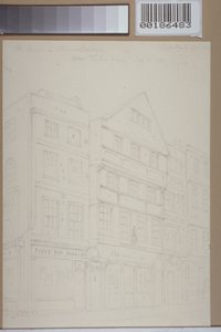 Pohled na staré domy v Chancery Lane, 1853 od Thomas Hosmer Shepherd