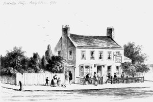 Pohled na Yorkshire Stingo Public House v Paddington, 1860-1859 (kresba) od Thomas Hosmer Shepherd