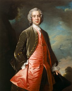 Abraham Acworth Esq. c.1745 (olej na plátně) od Thomas Hudson