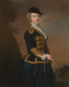 Portrét mladé ženy z Fortesque rodiny z Devonu od Thomas Hudson