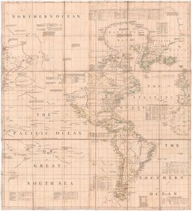 Mapa Atlantiku-Pacifiku od Jefferyse
