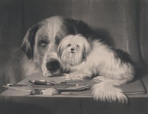 Lví pes z Malty – poslední z jeho kmene, 1844. od Thomas Landseer